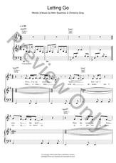 Letting Go piano sheet music cover